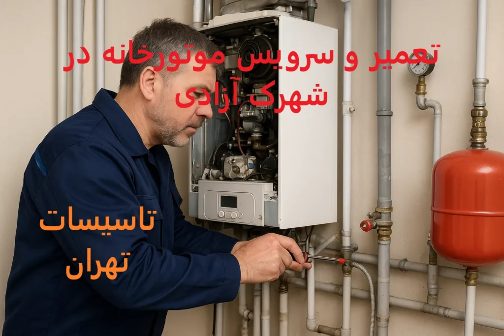 تعمیر و سرویس موتورخانه در شهرک آزادی