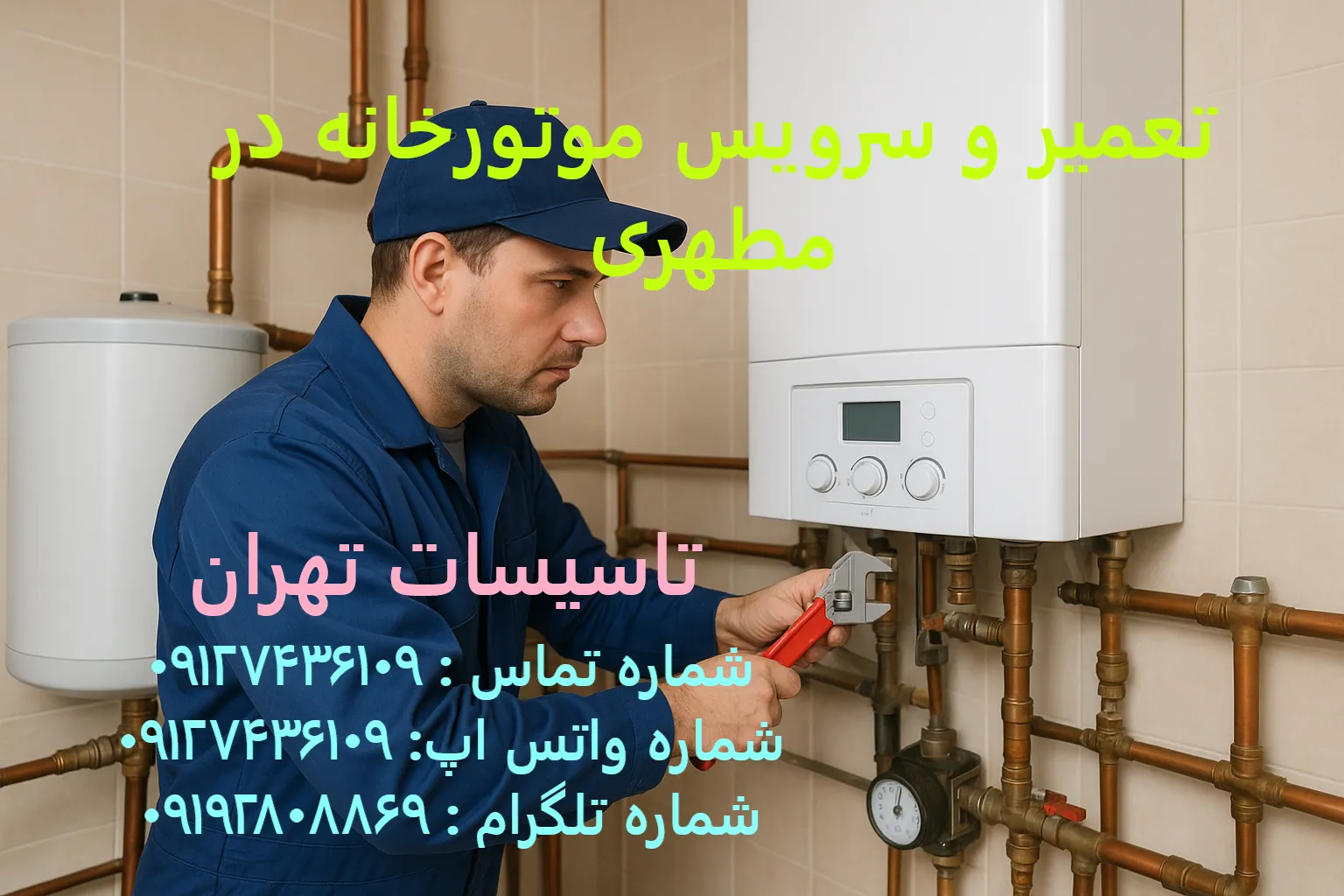 تعمیر و سرویس موتورخانه در مطهری